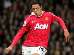 Javier 'Chicharito' Hernández se ha ganado a la afición del Manchester United. MEXSPORT  /