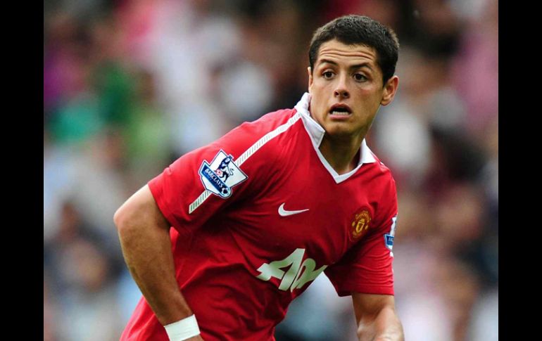 Javier Hernández, delantero del Manchester United. MEXSPORT  /