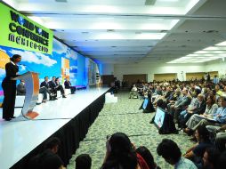Aspecto de la conclusión de los trabajos de la Conferencia Mundial de la Juventud en León, Guanajuato. EL UNIVERSAL  /