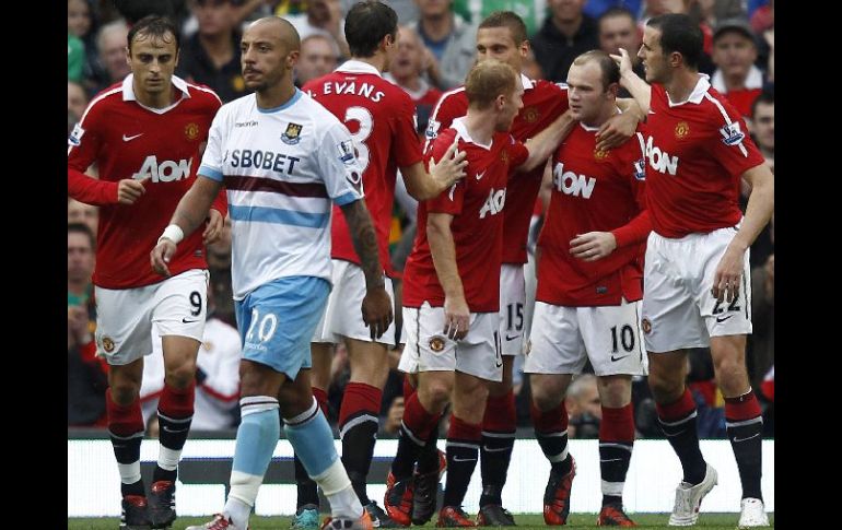 Rooney marcó el primer gol para los 'reds' y riompió una racha de cuatro meses sin anotar. REUTERS  /