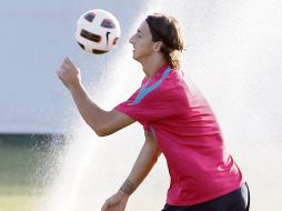 El sueco Zlatan ya viajó a Italia. EFE  /