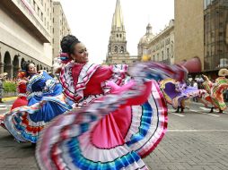 De los momentos más emotivos, cuando un ballet folclórico interpretó coreografías del repertorio tradicional mexicano. E. PACHECO  /