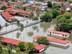 Las lluvias han causado estragos en diversos municipios. EFE  /