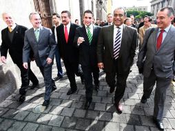 Todavía en febrero pasado se exhibían intentos de componer agenda común entre el gobernador, Raúl Vargas y  Roberto Marrufo. A. CAMACHO  /