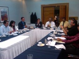 Aspecto de la reunión de la Junta de Coordinación Política. Z. RAMÍREZ  /