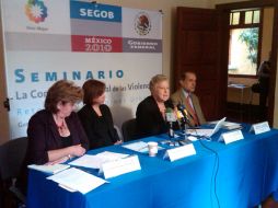 Aspecto de la rueda de prensa en la que se dio a conocer del estudio. ESPECIAL  /