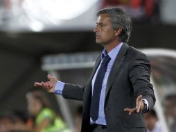 José Mourinho, técnico del Madrid, no pasó del empate a cero en su primer prueba como técnico merengue. AFP  /