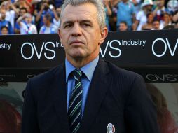 Aguirre, durante un partido de preparación con el tricolor antes del Mundial. MEXSPORT  /