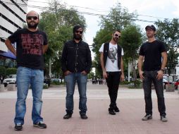 En el grupo  Manolo Amézquita, Daniel Martínez, Paulo García y Alfonso Córdova.A.HINOJOSA  /