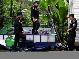 Policías en pleno ejercicio de sus labores. NTX  /