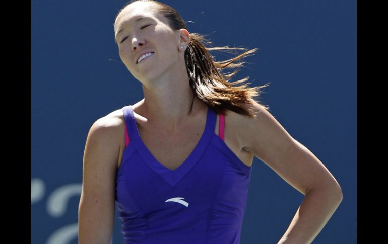 La expresión de la derrota de la serbia Jelena Jankovic. REUTERS  /