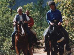 Para cabalgar sobre la sierra de Huautla en Morelos es necesario tener un poco de experiencia. EL UNIVERSAL  /