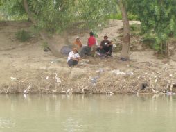La zona del Río Bravo en Nuevo Laredo cada año cobra decenas de vidas de migrantes en sus peligrosas aguas. EL UNIVERSAL  /