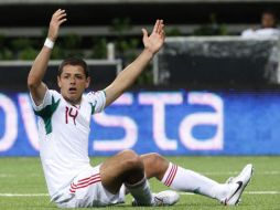 Javier 'Chicharito' Hernández podrá ver acción en la Champions con el Manchester. AP  /