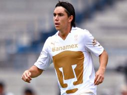 El jugador del Pumas Efraín Velarde, no se quiere perder el siguiente partido de su equipo. MEXSPORT  /