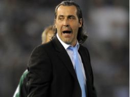 Sergio Batista durante el duelo de Argentina ante España. AP  /