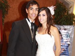 Los novios, Jorge Alberto Martínez Rueda y Francia Lizbeth Alarcón López.  /