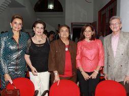 Lorenza Dipp, Graciela Urrea, Nena Salinas de Aranda, Ma. Irma Iturbide y Jorge Velázquez.  /