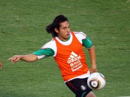 Antonio Ríos durante un entrenamiento con la Selección Mexicana. MEXSPORT  /