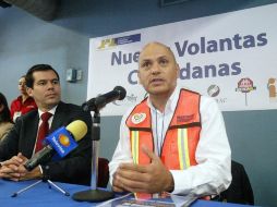 El secretario de Vialidad, Diego Monraz (izq.) y Germán Ralis Cumplido, titular de Canirac. A. GARCÍA  /