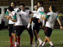 Los jugadores de la Selección Mexicana serán investigados por la 'fiesta' de la victoria ante Colombia. MEXSPORT  /