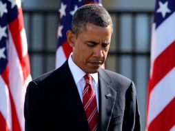 Obama asistió al acto de conmemoración en el Pentágono, donde se estrelló uno de los aviones secuestrados. EFE  /