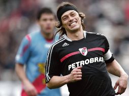 Matías Almeyda, de River, festeja el triunfo de su equipo. EFE  /