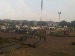 Sitio del desplome del avión. Foto publicada en Twitter por @gpmauro. ESPECIAL  /