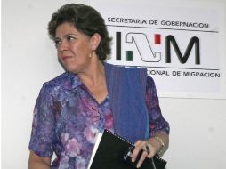 El Gobierno federal confirmó que Cecilia Romero dejó a partir de este martes el cargo como comisionada del INM. EL UNIVERSAL  /