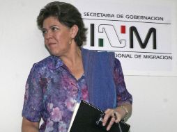 La ex titular del Instituto Nacional de Migración, Cecilia Romero, llevaba cuatro años en el cargo, hasta el día de ayer. EL UNIVERSAL  /