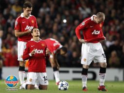 Javier 'Chicharito' Hernández durante su debut en la Champions League. AP  /