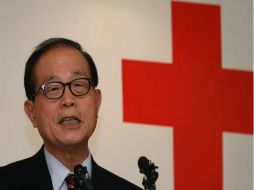 Yoo Chong-ha anunció que la Cruz Roja de Corea del Sur proveerá cinco mil toneladas de arroz. EFE  /