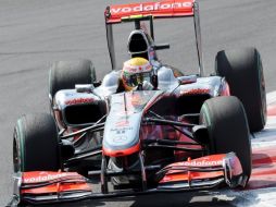 El piloto inglés Lewis Hamilton durante el Gran Premio de Italia. EFE  /