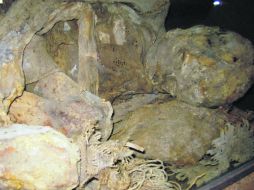 Como si descansara en posición fetal pudo conservar su piel, pelo, uñas y dientes, casi sin dañarse.Pedro Fernández Somellera  /