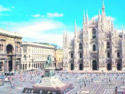 La plaza Duomo, con la catedral al fondo.ESPECIAL  /