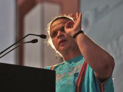 La presidenta nacional del PRI, Beatriz Paredes, rechazó la devaluación del tricolor en las elecciones pasadas. S NÚÑEZ  /