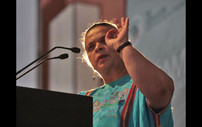 La presidenta nacional del PRI, Beatriz Paredes, rechazó la devaluación del tricolor en las elecciones pasadas. S NÚÑEZ  /