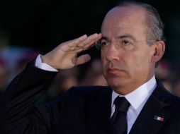 El Presidente Felipe Calderón llamó a todos los mexicanos a volver a ser una nación unida. AP  /
