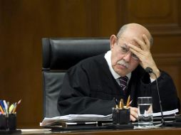 José de Jesús Gudiño Pelayo, durante una sesión de la Suprema Corte de Justicia de la Nación. EFE  /