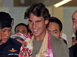 El tenista se encuentra muy contento y motivado para participar en el torneo de Queen's. AFP  /