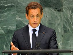 El presidente Sarkozy convocó la reunión. EFE  /