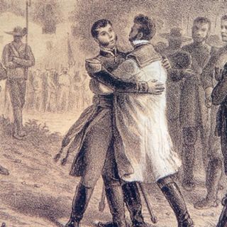 Un abrazo para sellar la paz