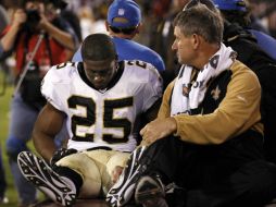 Reggie Bush se fracturó el peroné de la pierna derecha. AP  /