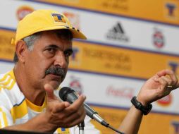 El técnico de Tigres, Ricardo 'Tuca' Ferretti, durante una rueda de prensa. MEXSPORT  /