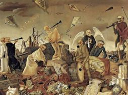 Triunfo de la muerte (Los esqueletos interpretan una danza) fue pintada en 1944.EFE  /