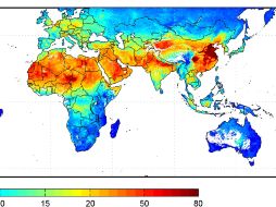 La zona se extiende desde el desierto del Sahara hasta Asia oriental en China. NASA  /