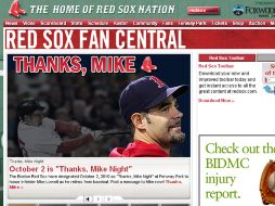 La página oficial de los Medias Rojas abrió un apartado para darle las gracias y despedirse del pelotero. ESPECIAL  /