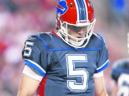 Trent Edwards, de Búfalo, no está gozando de la confianza de su coach y será reemplazado. AP  /