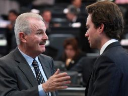 Francisco Labastida y Manuel Velasco, del PRI y de PVEM, respectivamente. EL UNIVERSAL  /