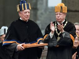 Mario Vargas Llosa fue merecedor del Premio Internacional Alfonso Reyes 2010. AFP  /